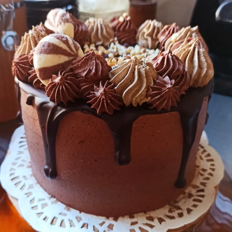 Mini Pastel de choco-vainilla+nutella