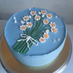 Pastel de vainilla y frambuesa