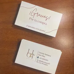 Pqt de 100 Tarjetas de Presentación Doble Cara