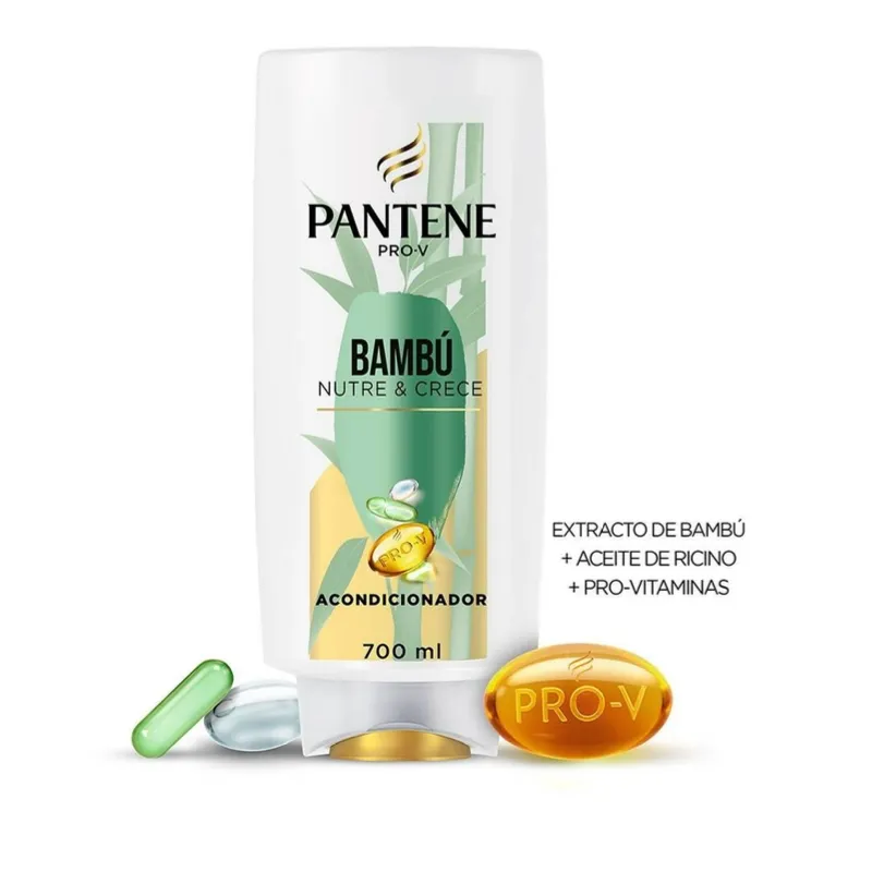 Acondicionador Pantene Pro-V bambú nutre y crece 700 ml