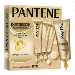 Ampolletas Pantene Pro-V Reconstrucción Revitalizadora con Perlas 3 pzas de 15 ml c/u