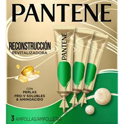 Ampolletas Para el Cabello Pantene Reconstrución Revitalizadora 3 Ampoletas de 45ml cada