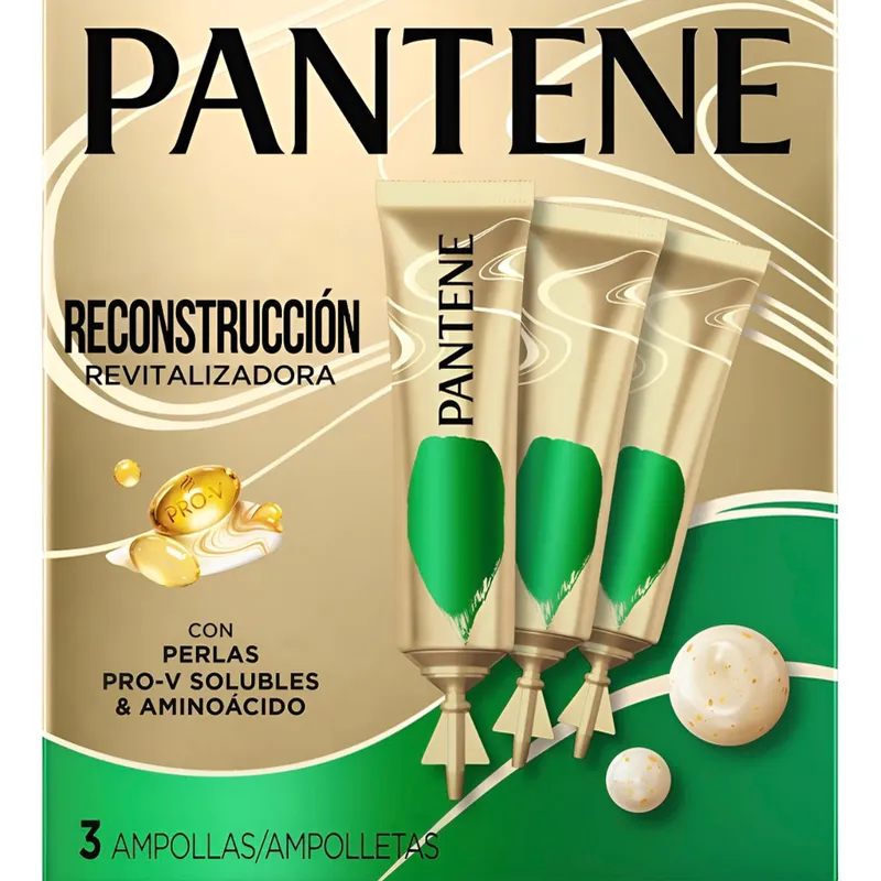 Ampolletas Para el Cabello Pantene Reconstrución Revitalizadora 3 Ampoletas de 45ml cada