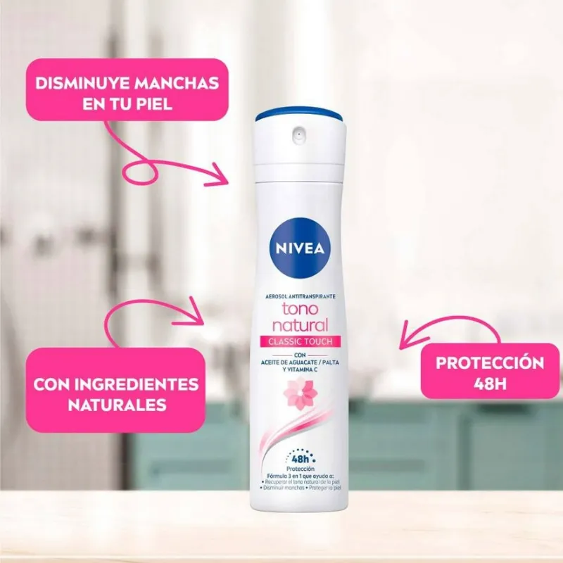 Desodorante Nivea Tono Natural XXL de 250 ml