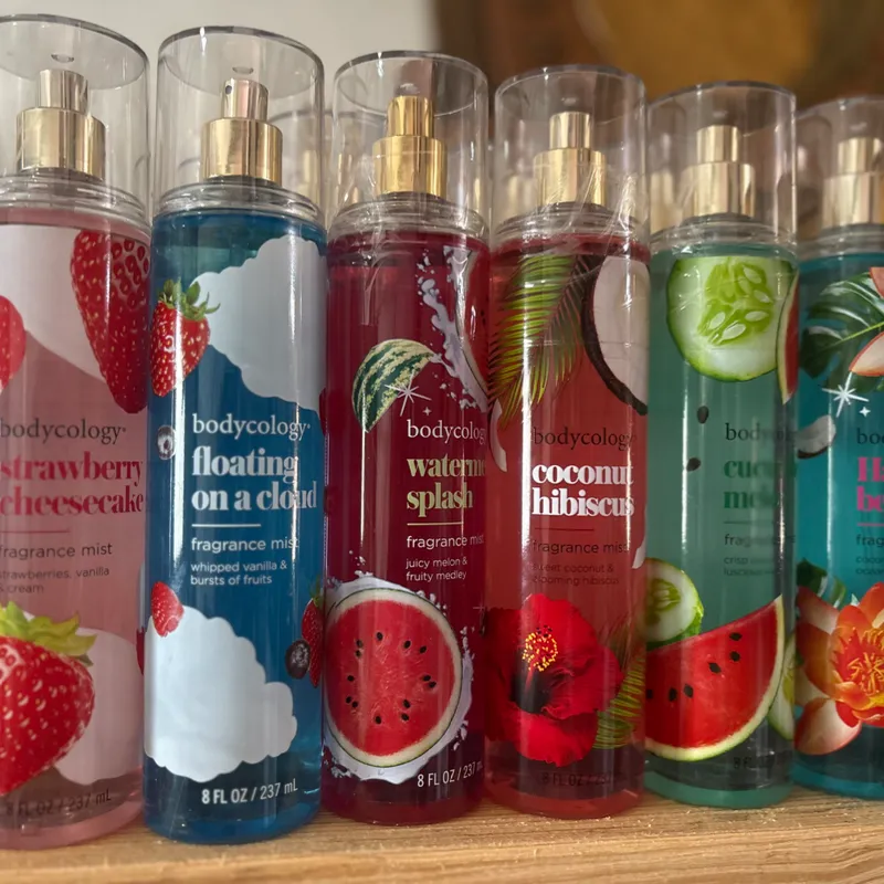 Colonias Bodycology de diferentes fragancias. Aromas con mezclas tropicales, afrutadas y florales