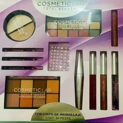 Conjunto de maquillaje, contiene 34 piezas Cosmetic Lab 