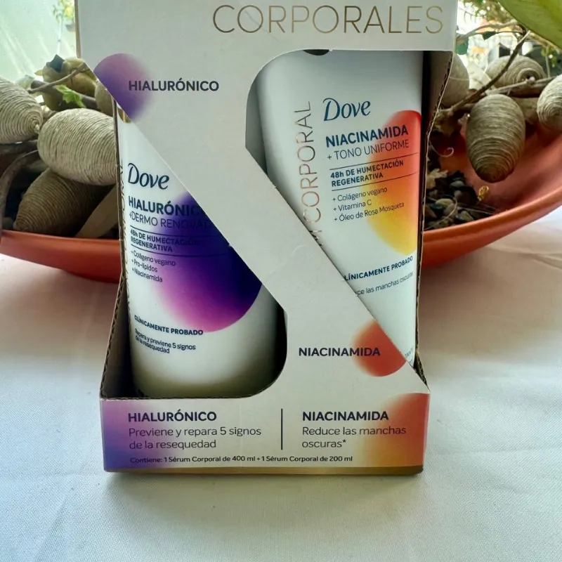 Conjunto de serums corporales ( hialurónico + niacinamida) 