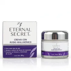 CREMA FACIAL CON ACIDO HIALURONICO PARA TODO TIPO DE PIEL ETERNAL SECRET 50 GR
