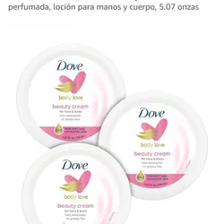 Dove Crema facial y corporal ayuda a hidratar y evita resequedad en el rostro. Uso de día 