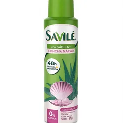 🌿 Desodorante SAVILÉ Con Sábila y Concha Nácar