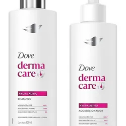 Dove Shampo y acondicionador  Dove Derma Care hydra alivio, hidratación por 100h, 400 ml