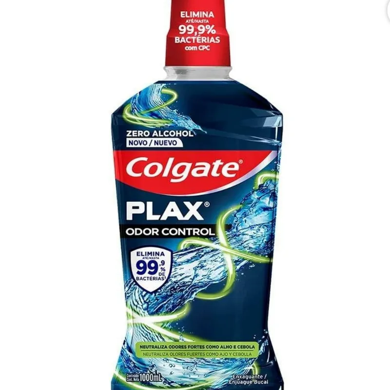 Enjuague Bucal Colgate Plax Odor Control Frescura Infinita que No Arde 1 L