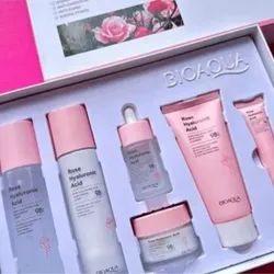 KIT BIOAQUA, ROSAS y ÁCIDO HIALURONICO 6 piezas