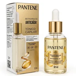 PANTENE Tónico Capilar ANTICAÍDA+ Con Biotinamina B3 + Vitaminas B3, B5, B7 + Cafeína.
