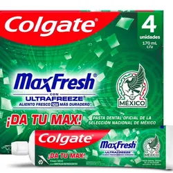 Pasta Colgate Max Fresh con cristales refrescantes 160ml