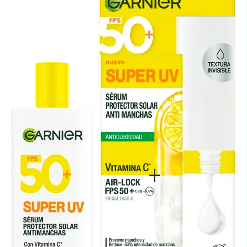 Serum protector solar antimanchas con vitamina C FPS 50+