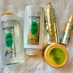 Set Pantene bambú nutre & crece, incluye shampoo y Acondicionador, mascarilla, crema de peinar y serum revitalizador