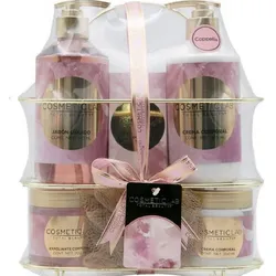 🧴✨ Set SPA Tradicional Cosmetic Lab – 7 piezas ✨🧴  Brinda a tu cuerpo la suavidad y el cuidado que merece con este hermoso set de SPA de Cosmetic Lab 💆‍♀️💖  🌸 Incluye 7 piezas 