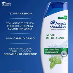 Shampoo Head & Shoulders Alivio refrescante Control caspa 650 ml
