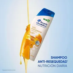 Shampoo Head & Shoulders Anti-Resequedad Nutrición Diaria, Miel Aceites y Esenciales 650 ml