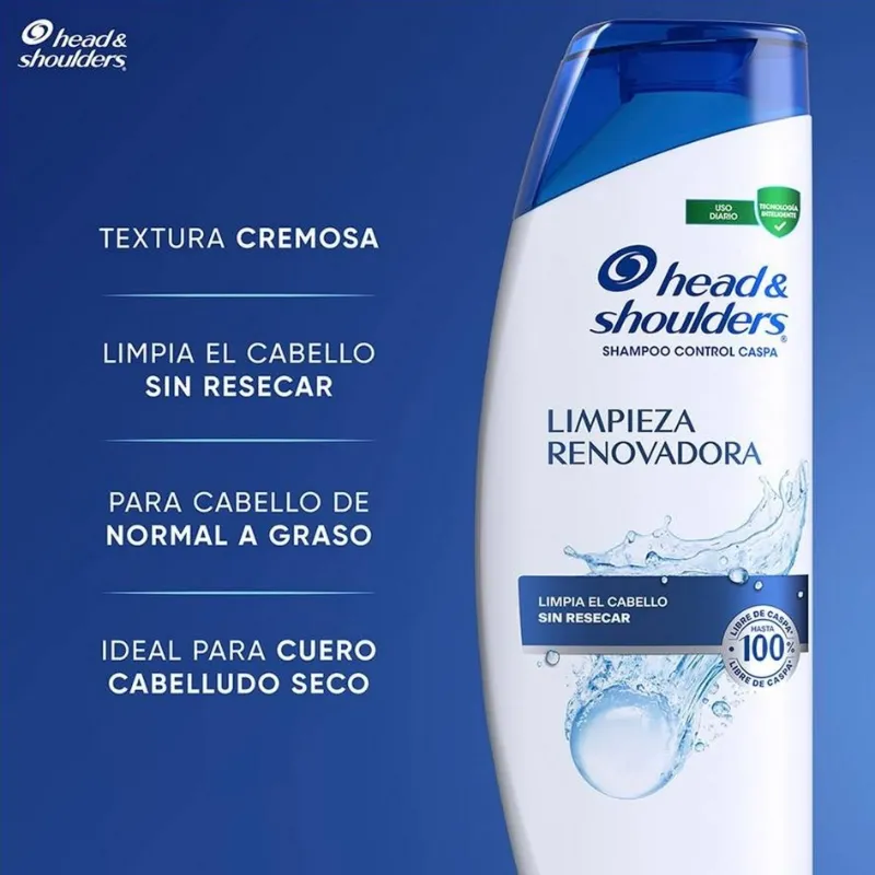 Shampoo Head & Shoulders Limpieza Renovadora control caspa 650 ml