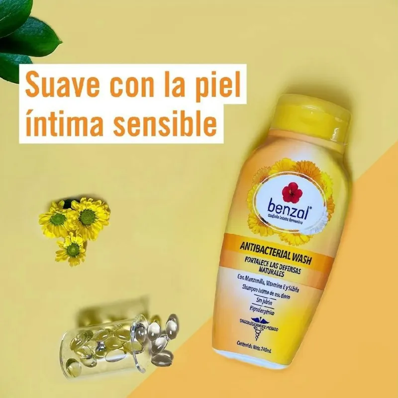 Shampoo íntimo Benzal femenino manzanilla hipoalergénico 355 ml