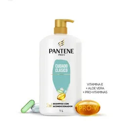 Shampoo Pantene 2 en 1, contiene 1 litro 