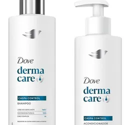 Shampoo y Acondicionador Dove Derma Care fuerza caspa control, libre de caspa, 400 ml