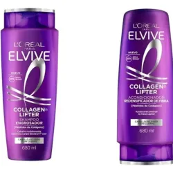 Shampoo y Acondicionador Elvive Loreal Paris Colágeno Lifter 680ml