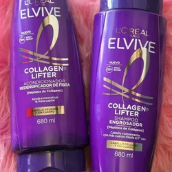 Shampoo y Acondicionador Elvive Loreal Paris Colágeno Lifter 680ml