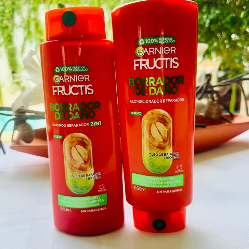 Shampoo y acondicionador Garnier de 650 ml 