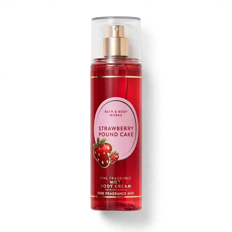 ✨ STRAWBERRY POUND CAKE MIST 236ml -Splash fresa bizcocho crema, fija con su crema.