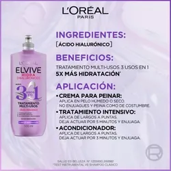 Tratamiento L'Oréal Paris Elvive Hidra Hialurónico 500ml