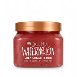 TREE HUT, Watermelon Shea Sugar Scrub, Exfoliante Corporal de Azúcar Natural con Manteca de Karité y Esencia de Sandía, Exfolia e Hidrata la Piel, 510 gramos