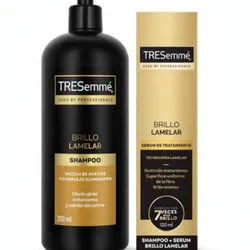 TRESemmé Brillo Lamelar - Shampoo 700ml + Sérum 120ml