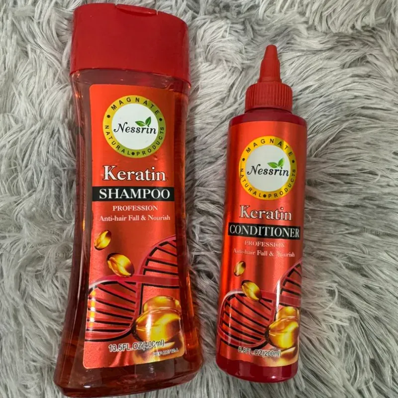 💆‍♀️ Set Capilar Profesional con Keratina – Nessrin Fortalece, nutre y reduce la caída desde el primer lavado.