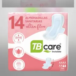 🌸 TB Care Invisible – 14 Almohadillas Sanitarias Ultra Finas