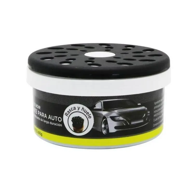 🧴 Ambientador para Auto con tapa negra perforada – “Mejor Aromatizante”
