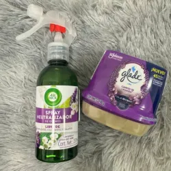 💜 Ambientadores Lavanda – Air Wick + Glade Frescura floral, bienestar prolongado.