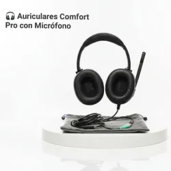 🎧 Auriculares con cable y doble conector 3.5 mm Comodidad envolvente, conexión directa.