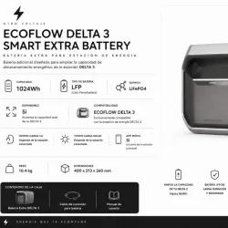 ⚡️Batería auxiliar de delta 3 Max plus  Capacidad 2048 Wh  Compatible delta 3 ultra plus y delta Pro 3