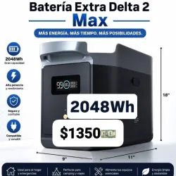 🔌BATERIA EXTRA DE DELTA 2 MAX 2048 Wh*   *1350 USD*