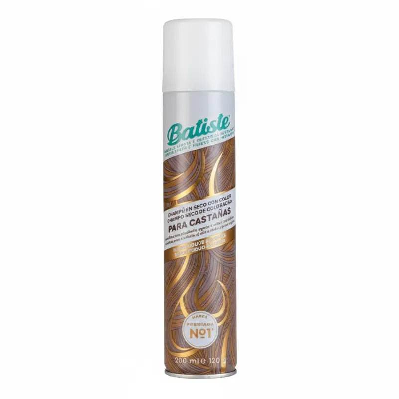 Batiste Shampoo en Seco con Color para Castañas – 200 ml