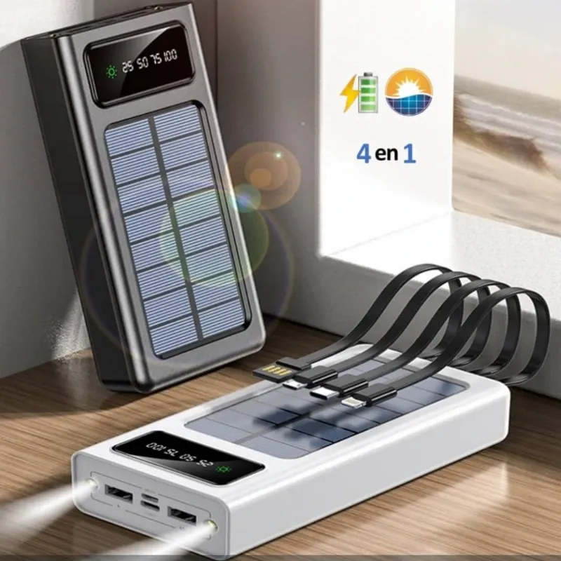 🔌Cargadores portátil con panel solar