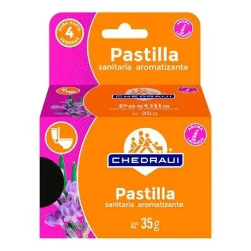 🚽 Chedraui Pastilla Sanitaria Aromatizante – Aroma Lavanda (35g)