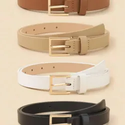 🎯 Cinturones Gold Essential – Versatilidad cromática con diseño clásico y presencia estratégica