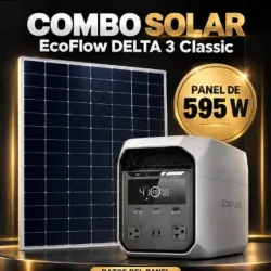 Combo de Panel de 595W con Eko flow delta 3 clásica