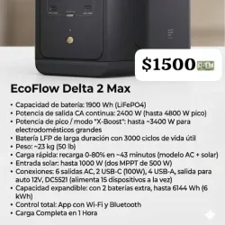 Delta 2 Max de 1900wh