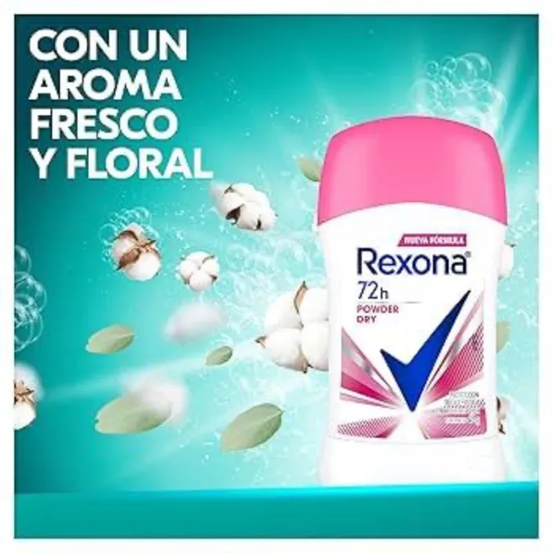 Desodorante Rexona Powder Dry 72h en aerosol