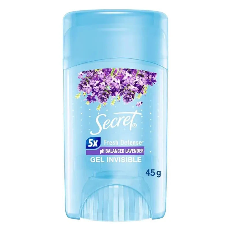 Desodorante Secret Gel Invisible pH Balanced con fragancia a lavanda